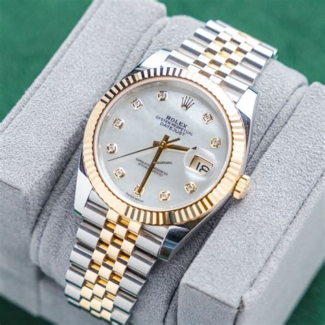 rolex datejust 41 jubilee gold|Rolex Datejust 41 with diamonds.